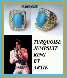 Elvis Jumpsuit Rings TURQUOISE JUMPSUIT RING